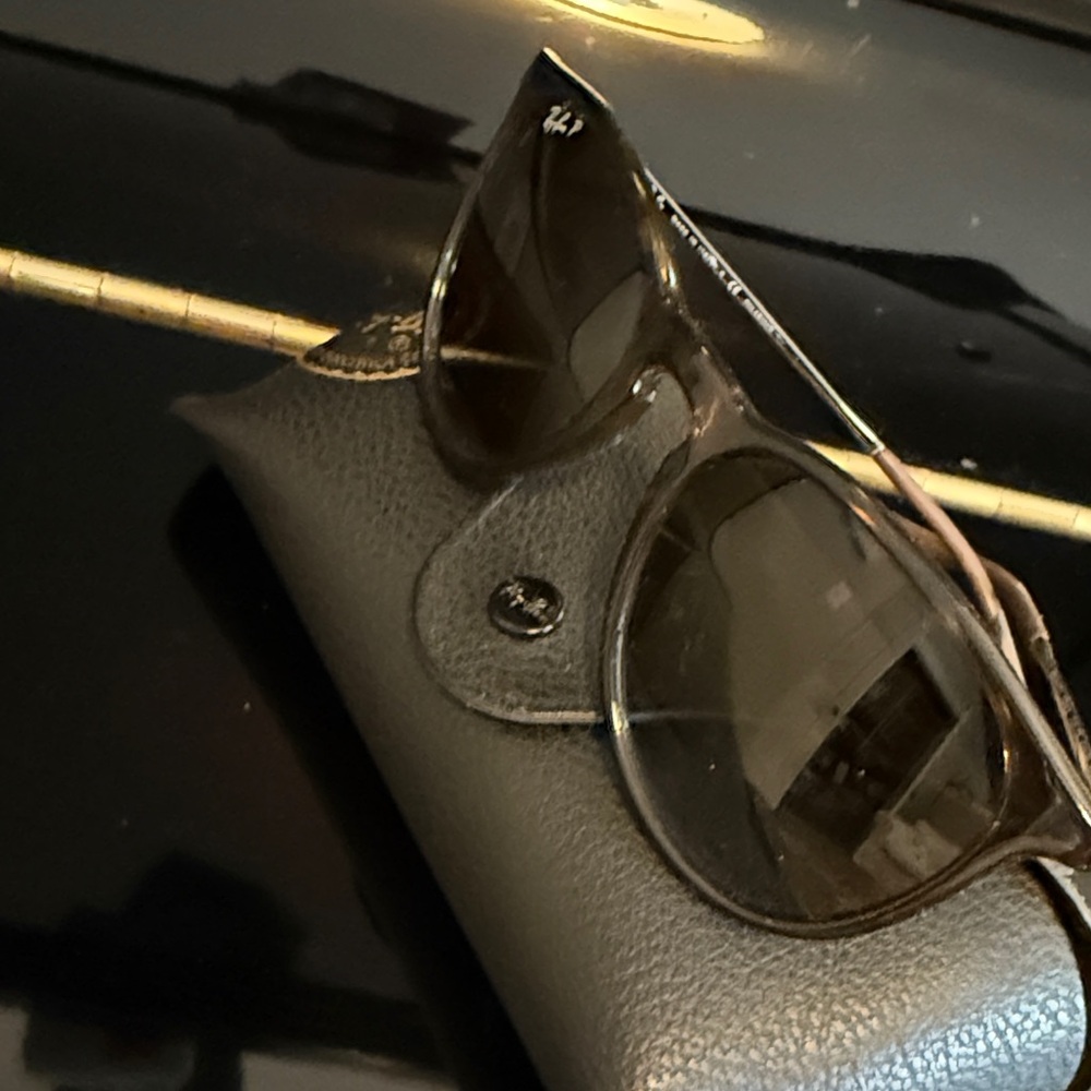 Ray-Ban Dark Gray Sunglasses with Case